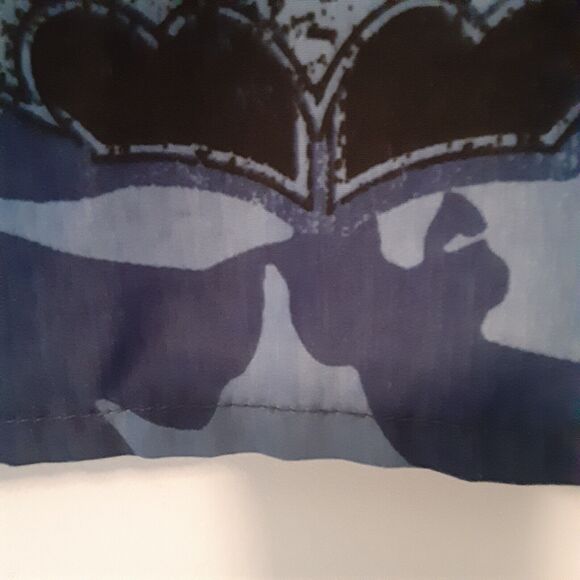 Vtg Batman Mens S Blue AOP Button Up Shirt Dc Comics Warner Bros - Picture 9 of 11